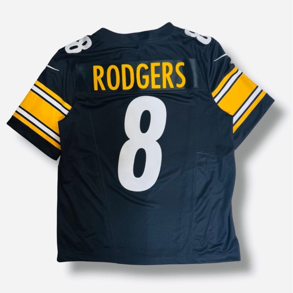 Aaron Rodgers Pittsburgh Steelers Nike Vapor F.U.S.E Home Black Jersey Sz Large